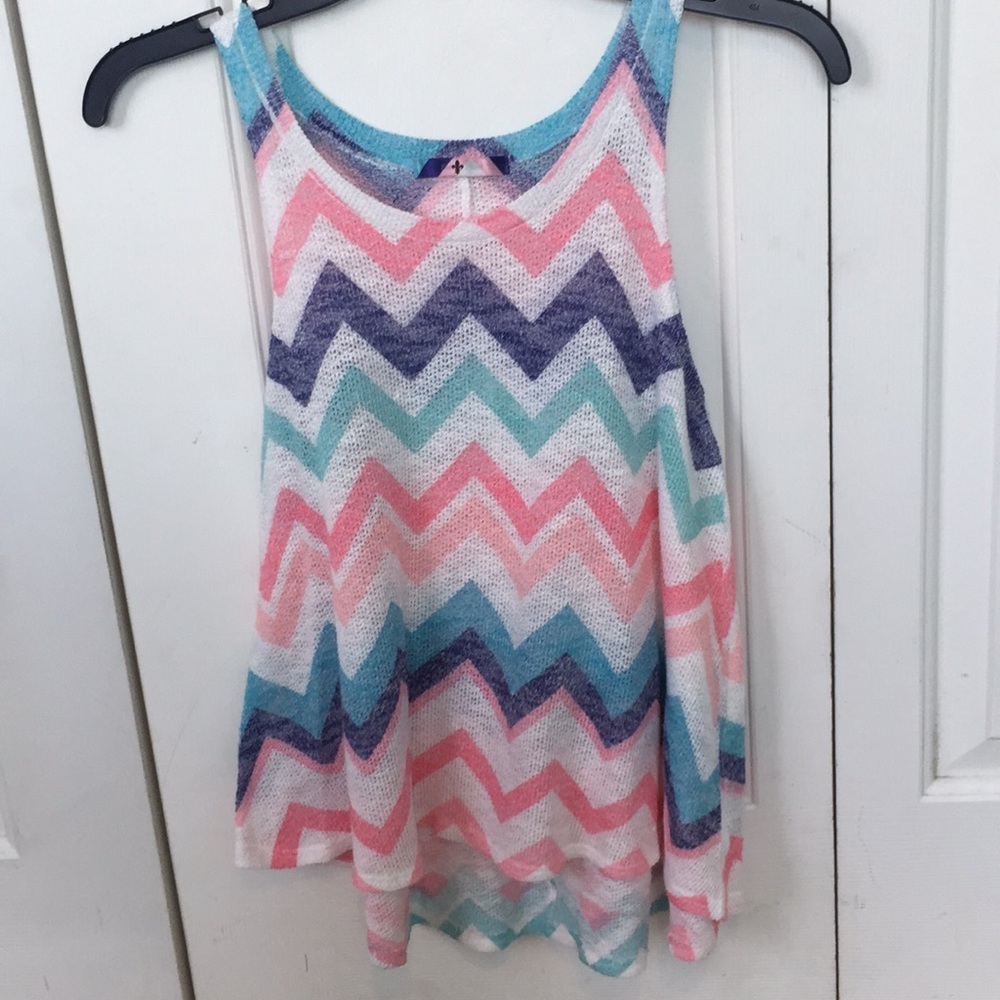 Cute chevron Tank Top by Blu Planet
